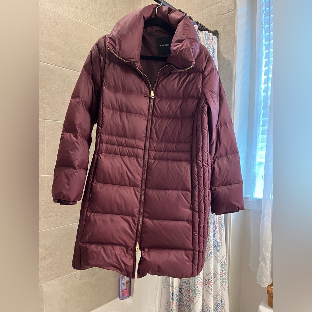 Maroon size L Talbots coat